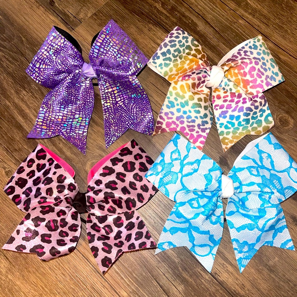 Knotty cheer bows bundle #2